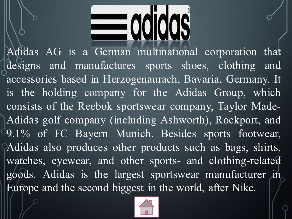 Adidas is german company shop